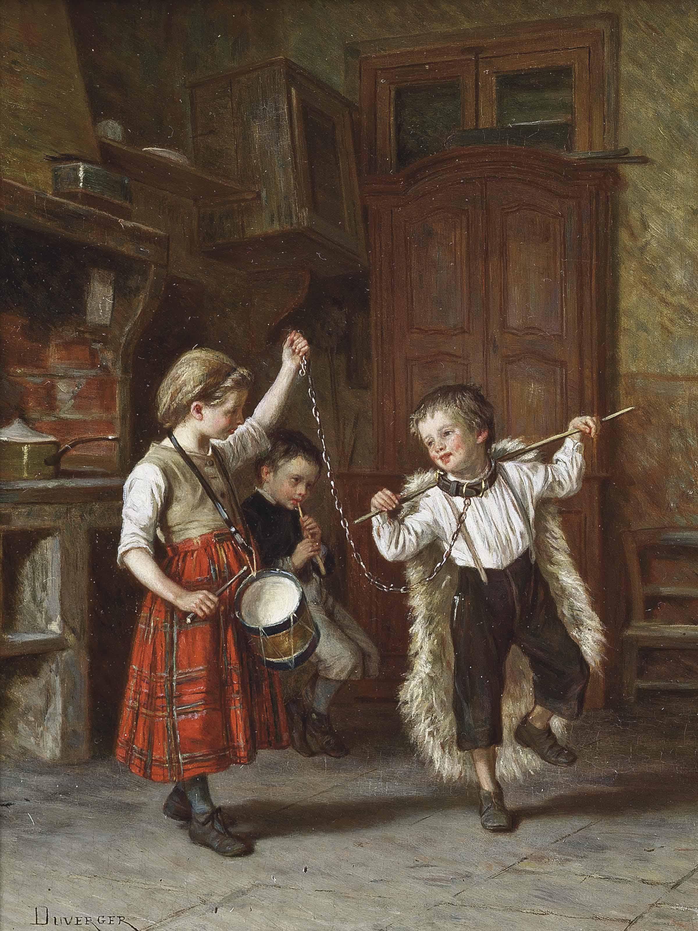 Theophile-Emmanuel Duverger - Dancing Bears