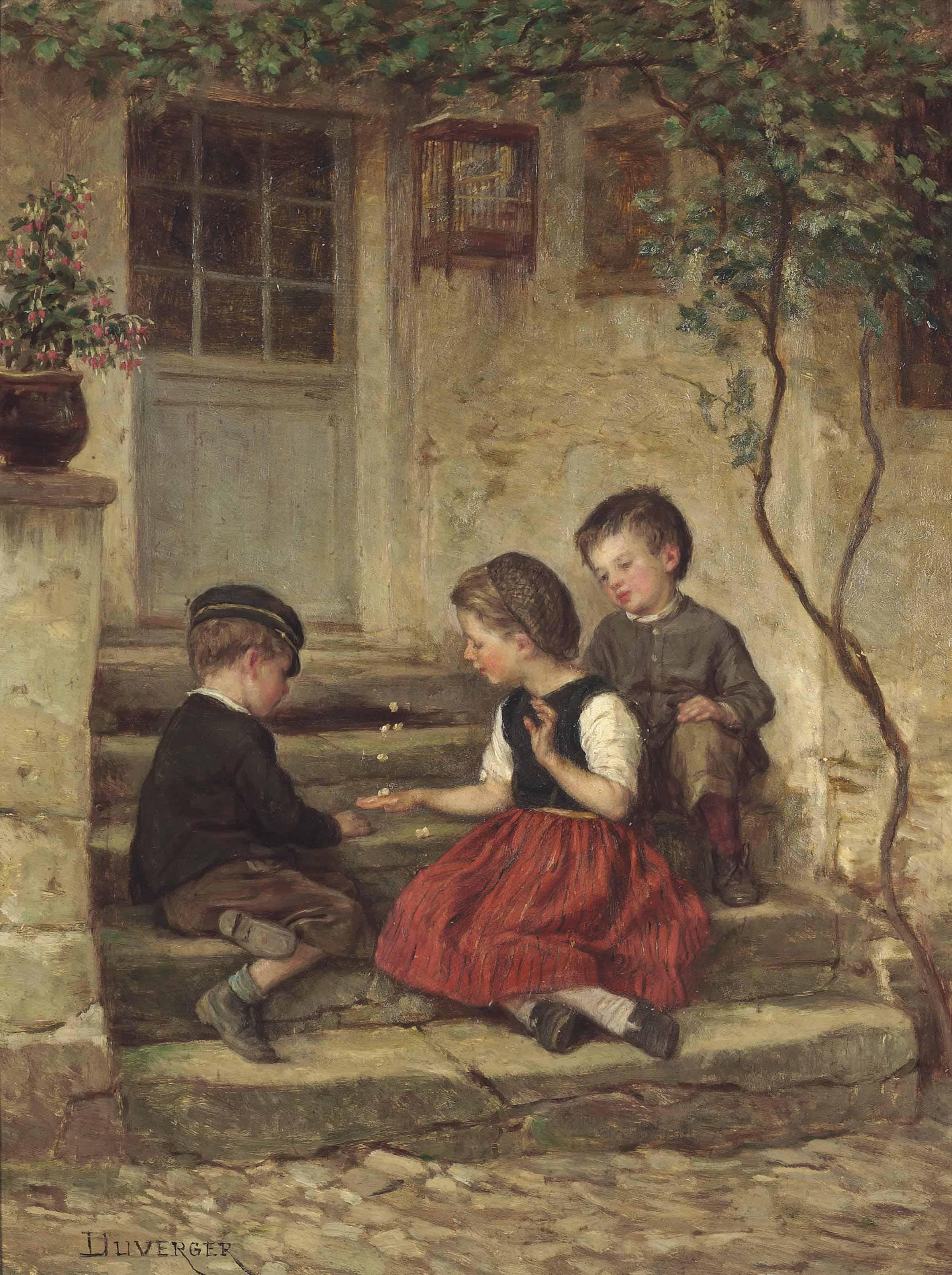 Théophile-Emmanuel Duverger - Playing Jacks