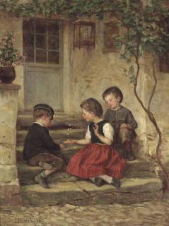 Théophile-Emmanuel Duverger - Playing Jacks