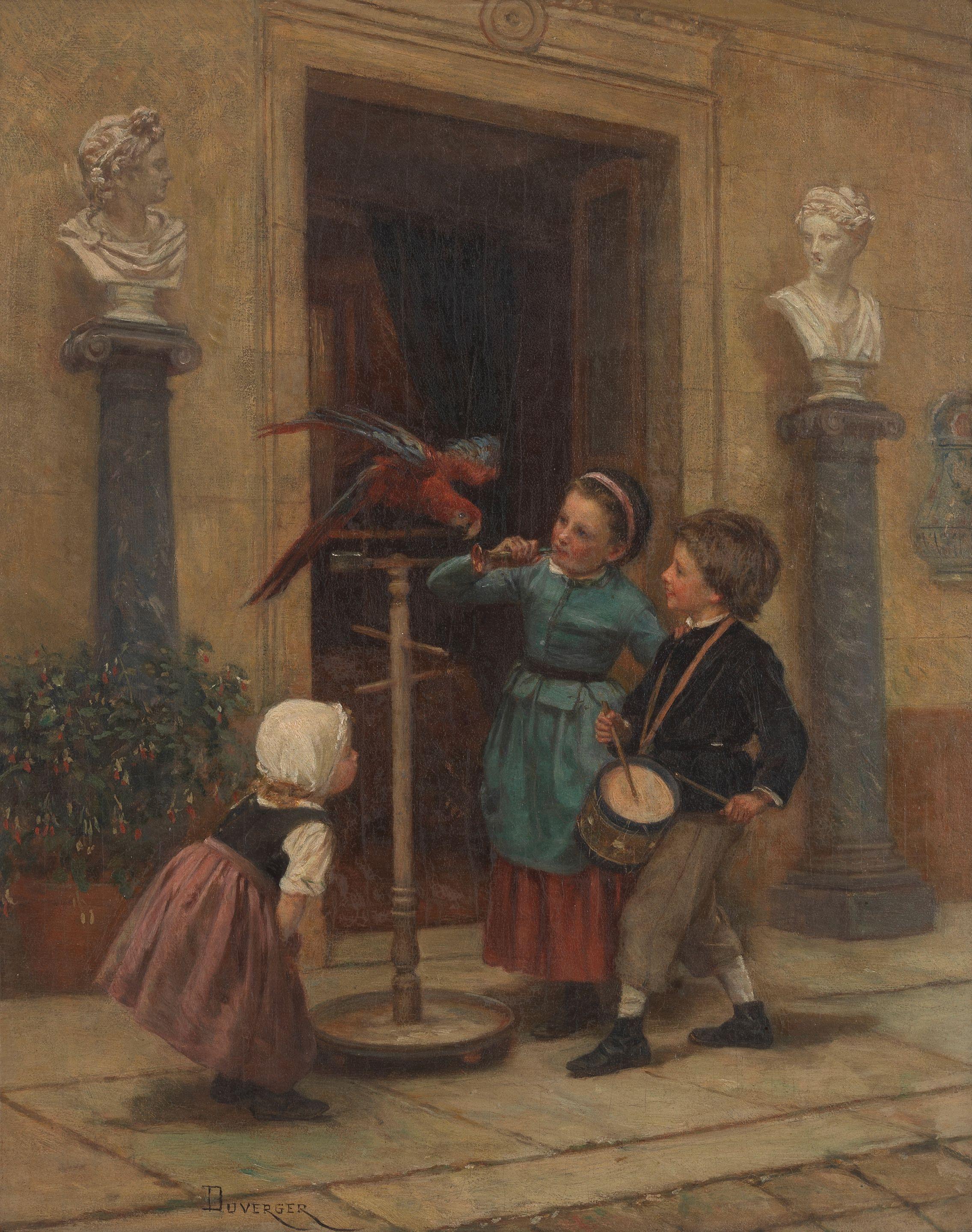 Théophile Emmanuel Duverger - The parrot