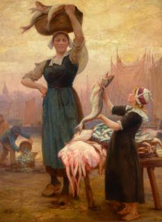 Théophile-Louis Deyrolle - Retour de peche