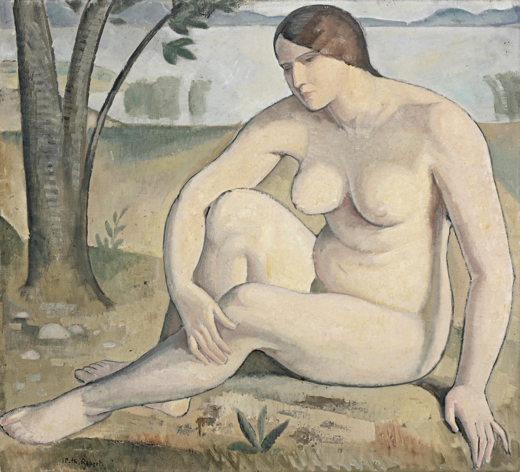 Théophile Robert - Grand Nu Assis