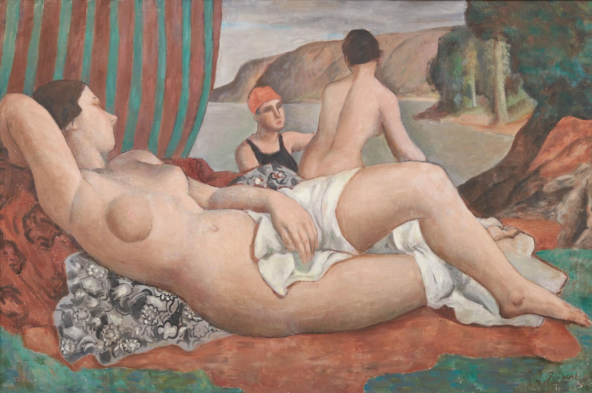 Théophile Robert - Trois Baigneuses, 1929