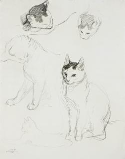 Theophile Steinlen - Les chats