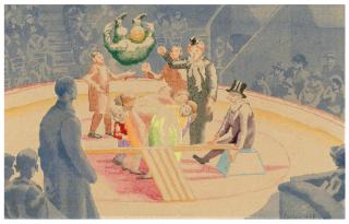 Therese Lessore - Acrobats and Clowns