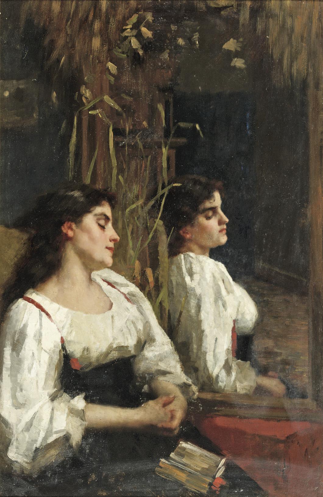Thérèse Schwartze - A moment of reflection