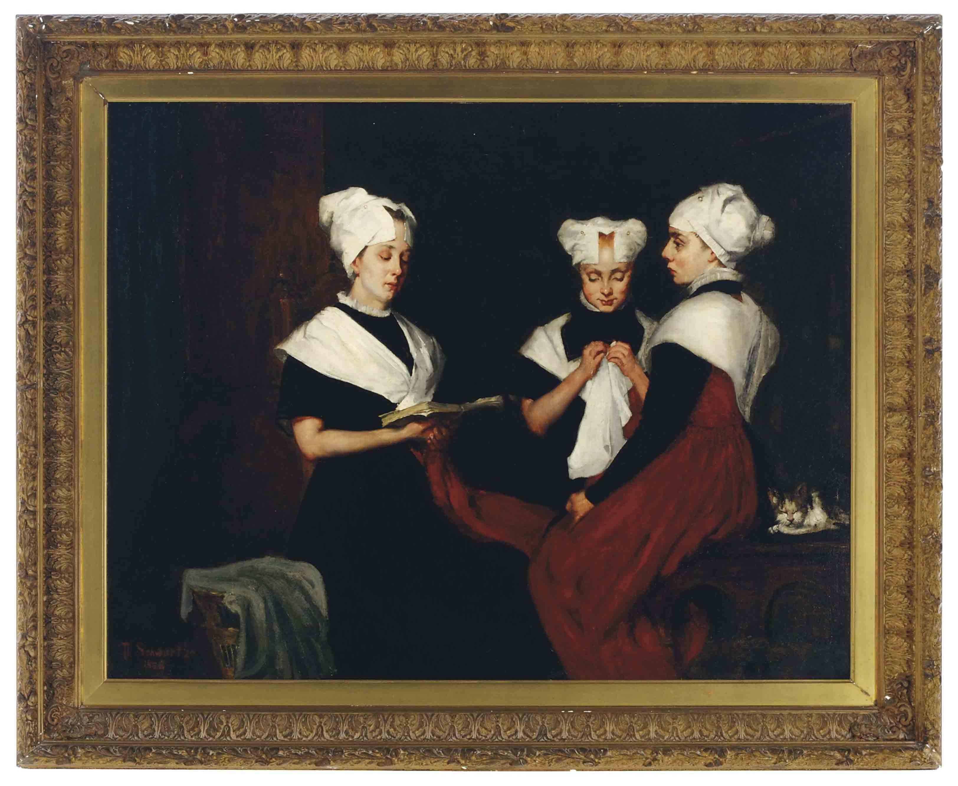 Thérèse Schwartze - Girls From The Amsterdam Orphanage