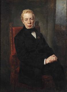 Thérèse Schwartze - Portrait Of Willem Carel Pieter Toewater (1810-1882), Three-Quarter-Length, In A Black Costume Seated On A Chair