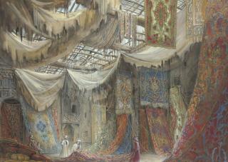 Thierry Bosquet - View of an Arab market