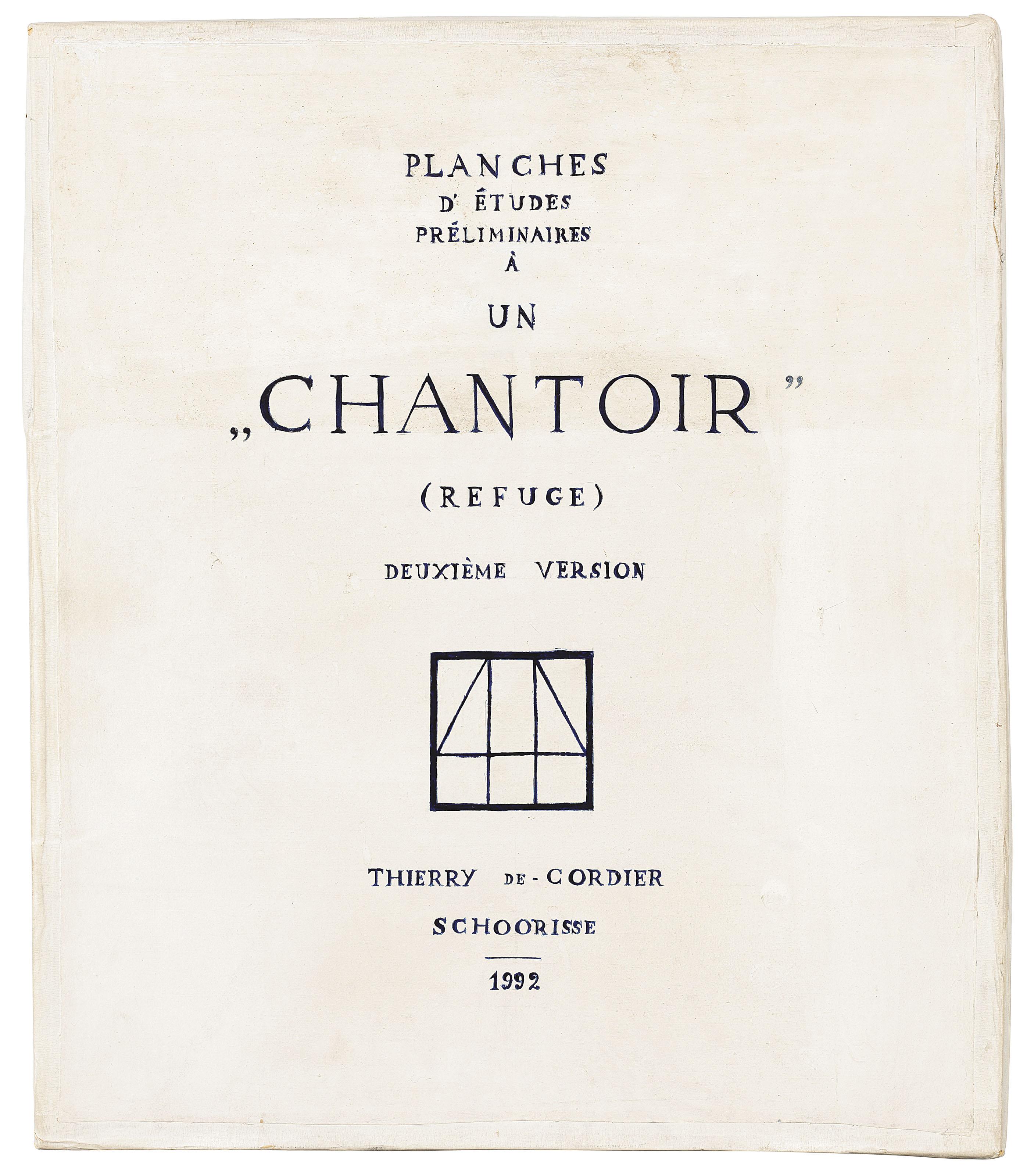 Thierry De Cordier - Chantoir (Studies for an Open Air Singing and Declamation Chamber)