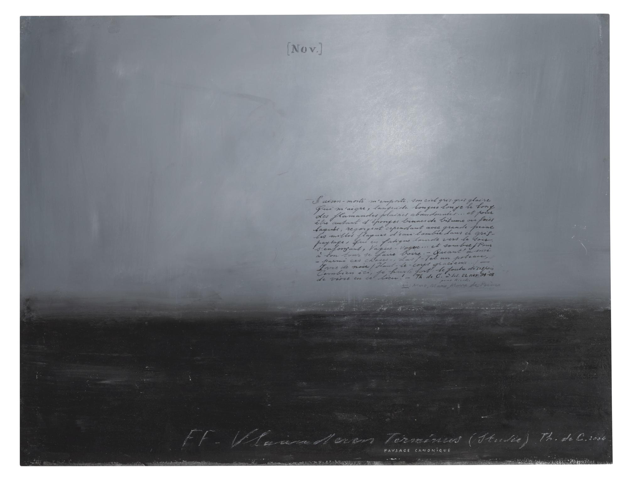 Thierry de Cordier - Paysage Canonique (Terminus)