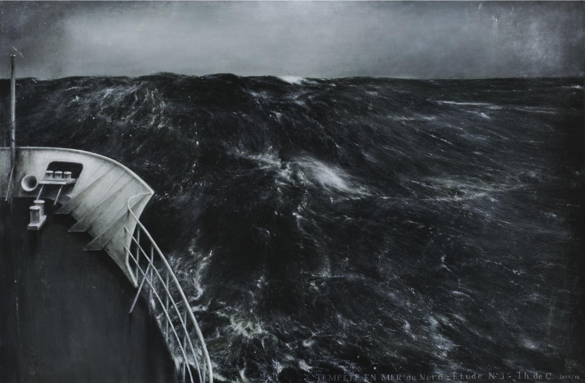 Thierry De Cordier - Tempête En Mer Du Nord, Étude No. 3