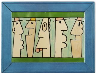 Thierry Noir - Bousculade à Checkpoint Charlie