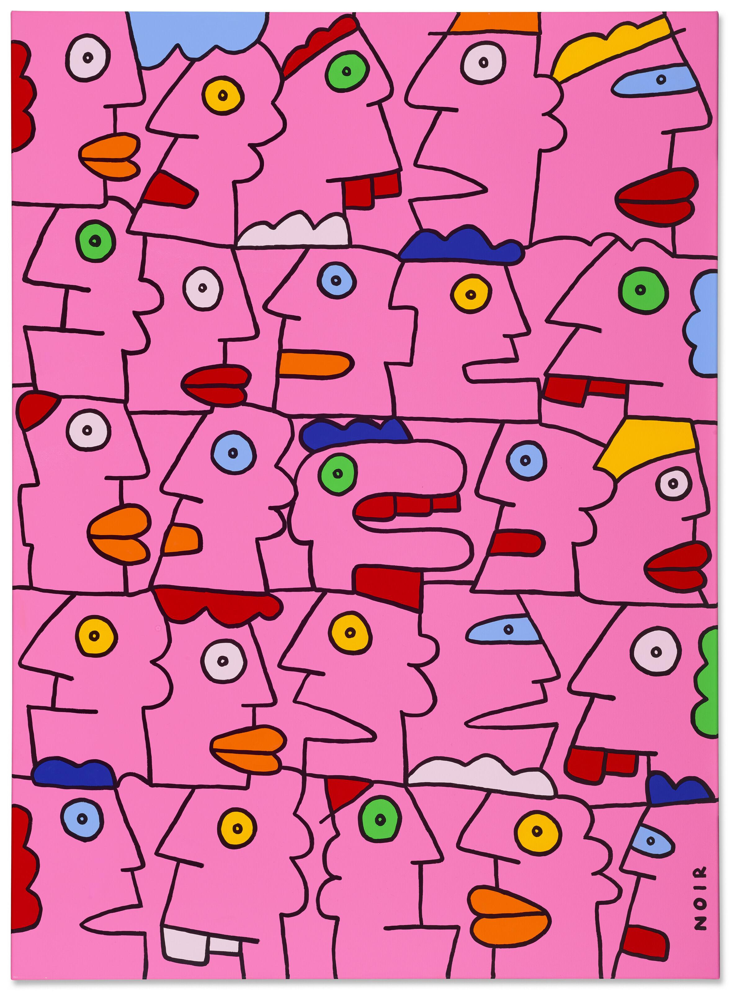 Thierry Noir - The birthday party started early but ended very late. The hours seemed to have been stopped on the 12 strokes of midnight