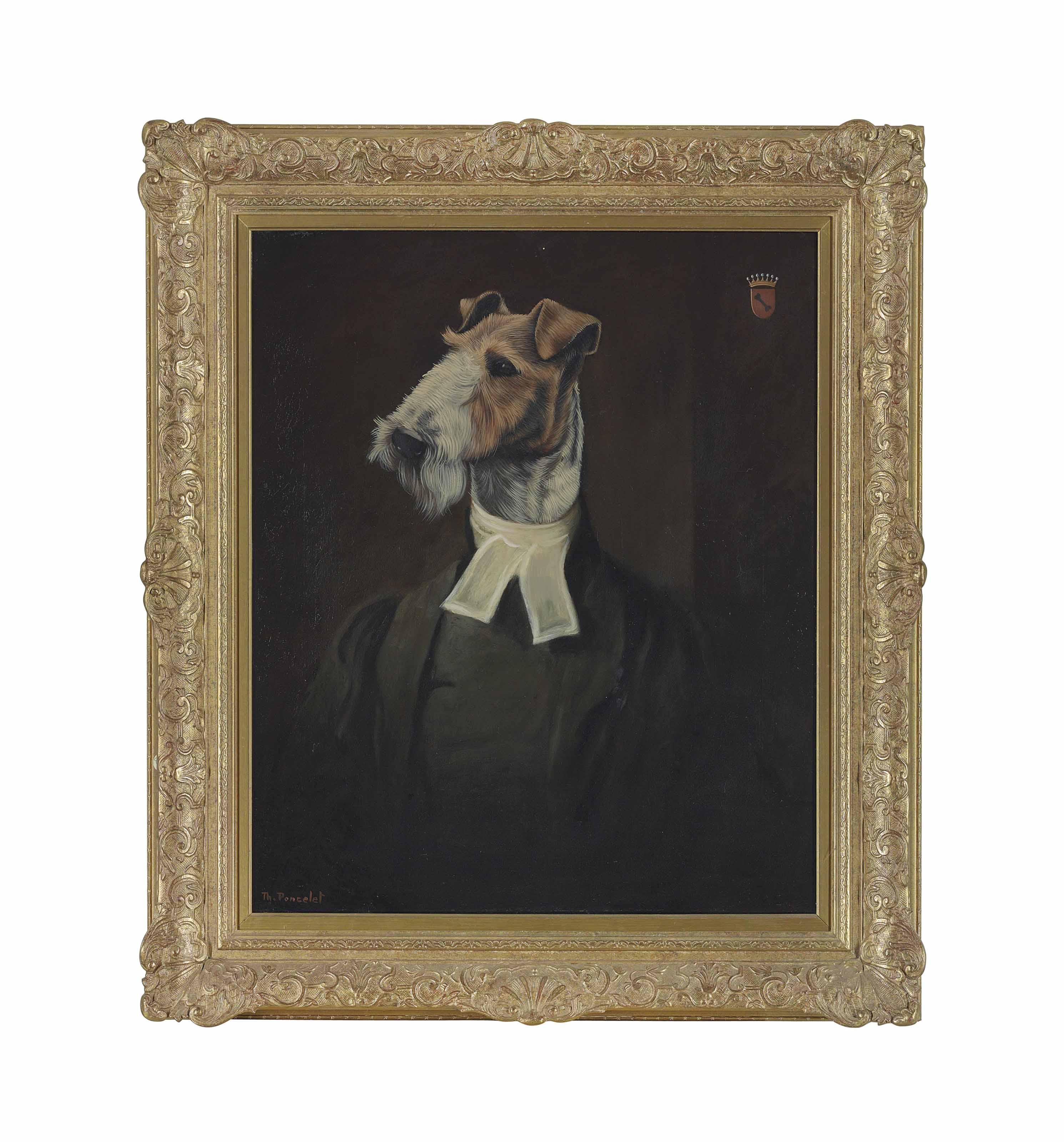 Thierry Poncelet - Fox terrier in clerical dress