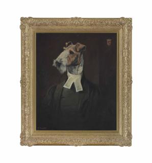 Thierry Poncelet - Fox terrier in clerical dress