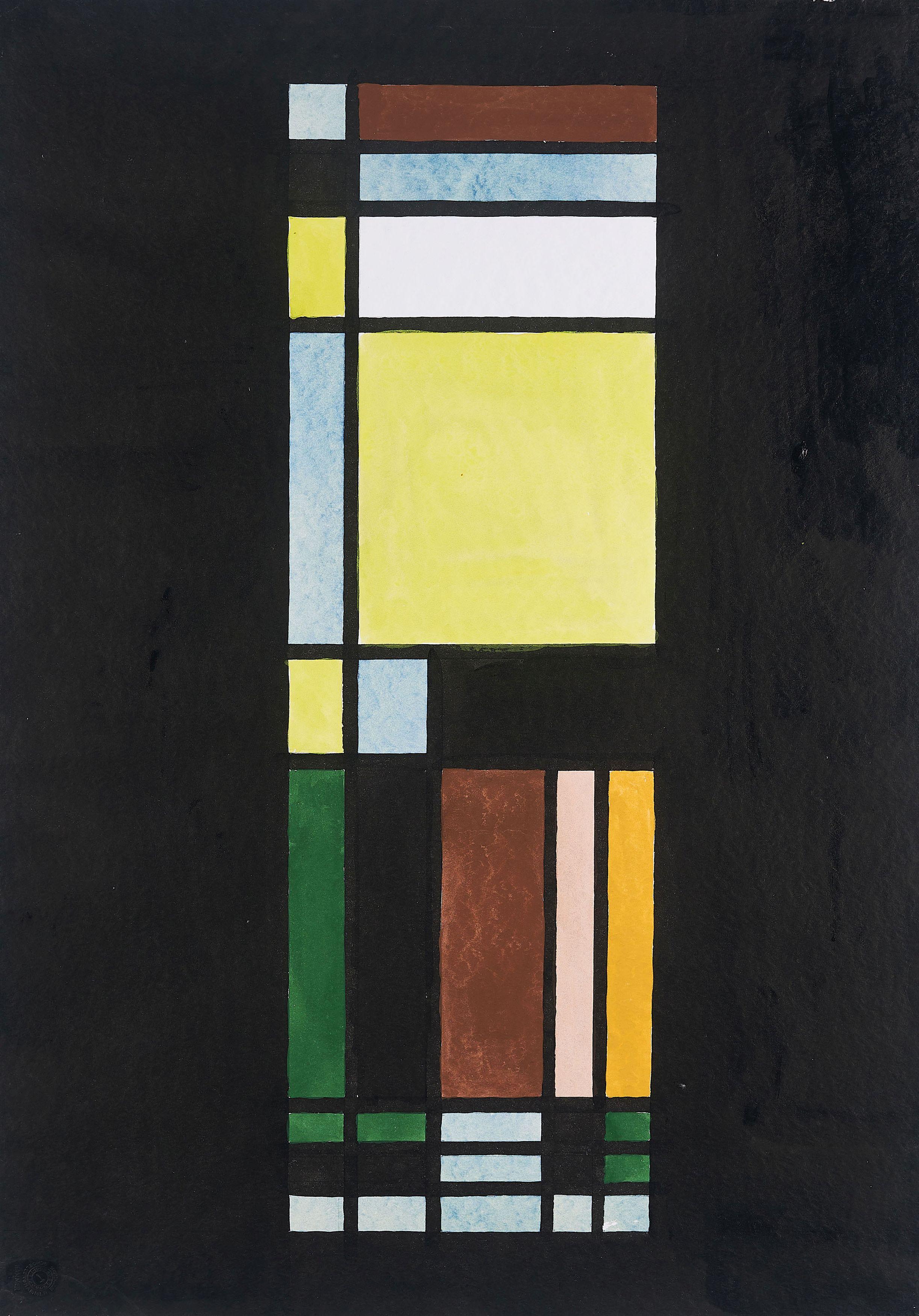 Thilo Maatsch - Ohne Titel (Kirchenfensterentwurf).