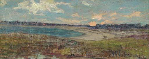 Thomas Alexander Harrison - Sunset Over The Bay