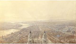 Thomas Allom - An Extensive View of London From St Paul\'S Cathedral, Looking West