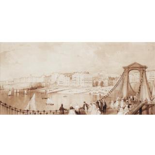 Thomas Allom - Brighton, From The Chain Pier
