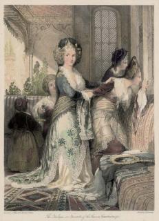 Thomas Allom - The Odalique or Favorite of the Harem, Constantinople; The Slave Merchant, Constantinople; Circassian Slaves, Constantinople; and The Turkish Scribe