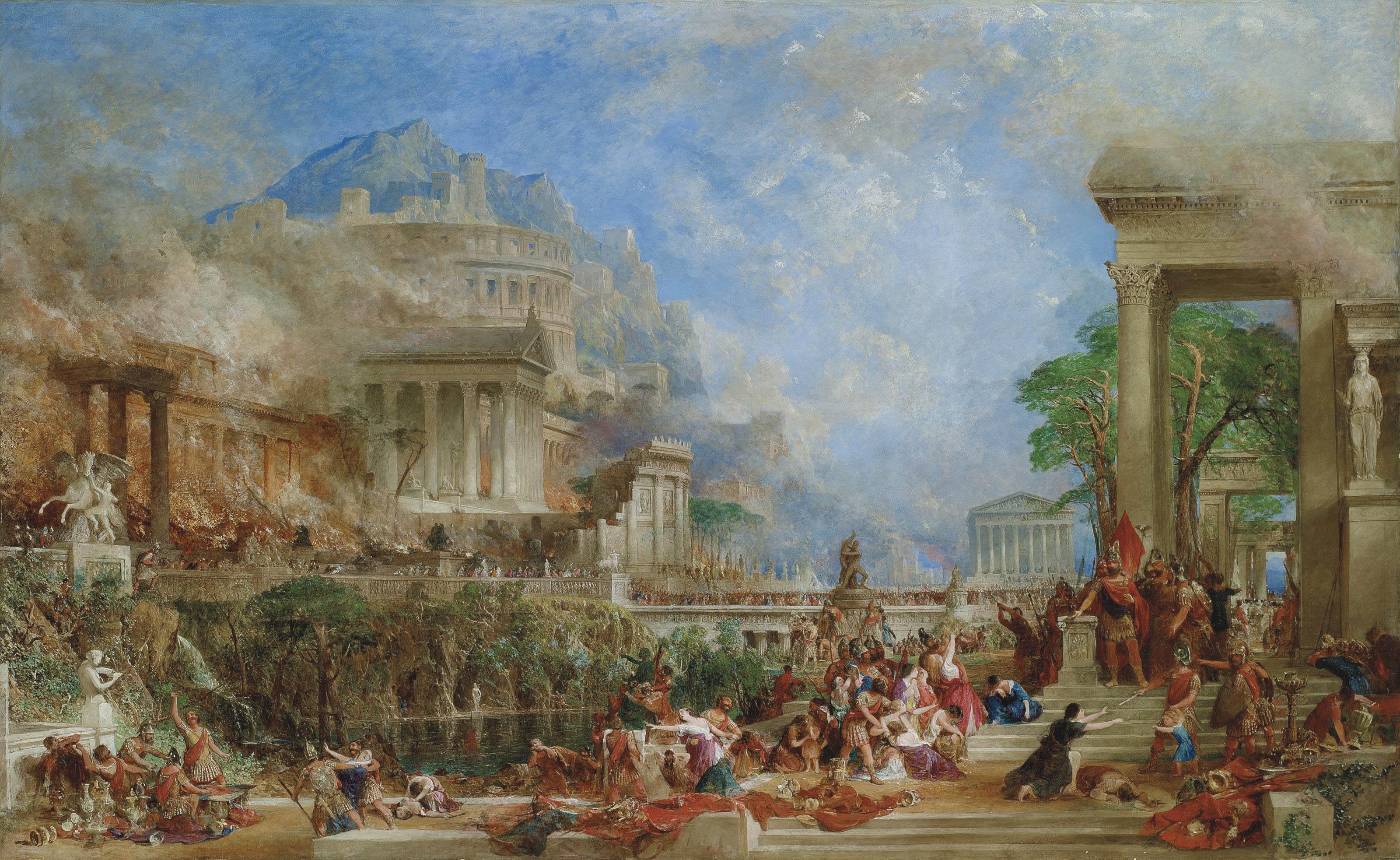 Thomas Allom - The Sack of Corinth