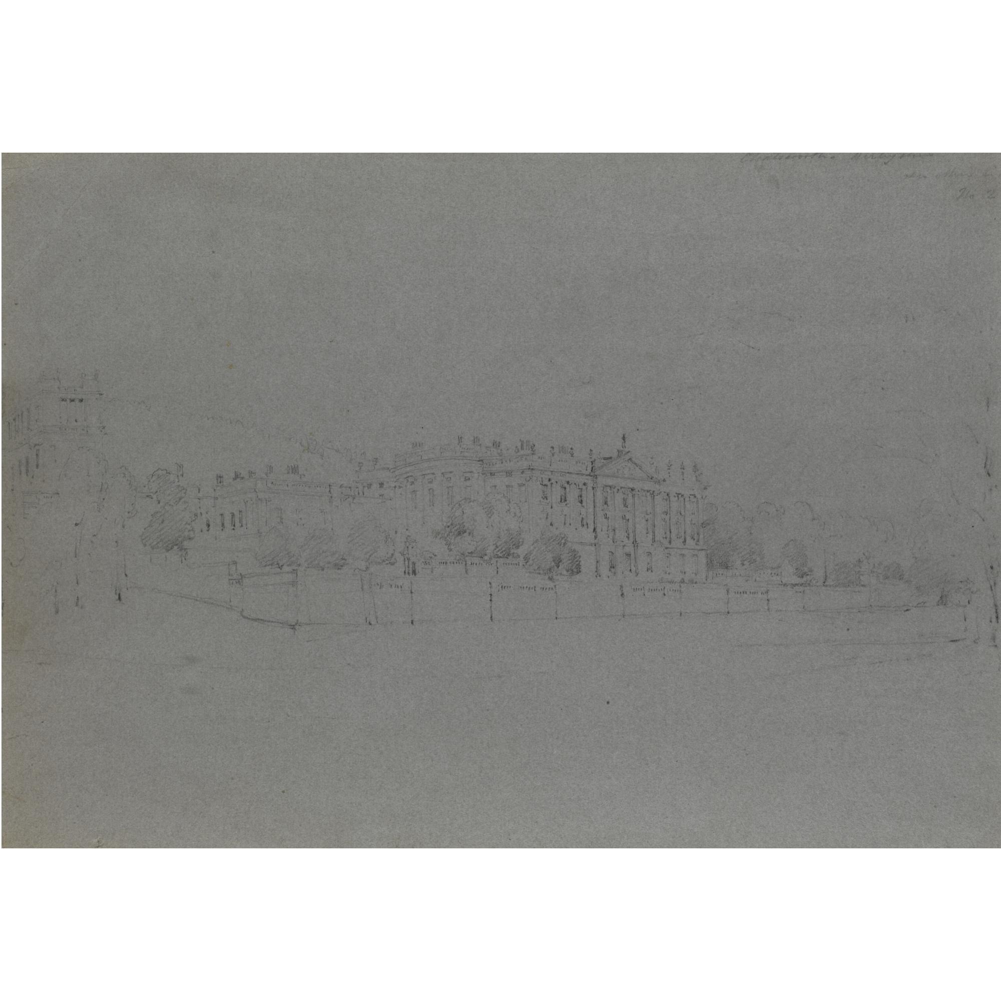 Thomas Allom - View Of Chatsworth From The East; View From The West, Derbyshire