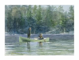 Thomas Aquinas Daly - Two fishermen in a boat