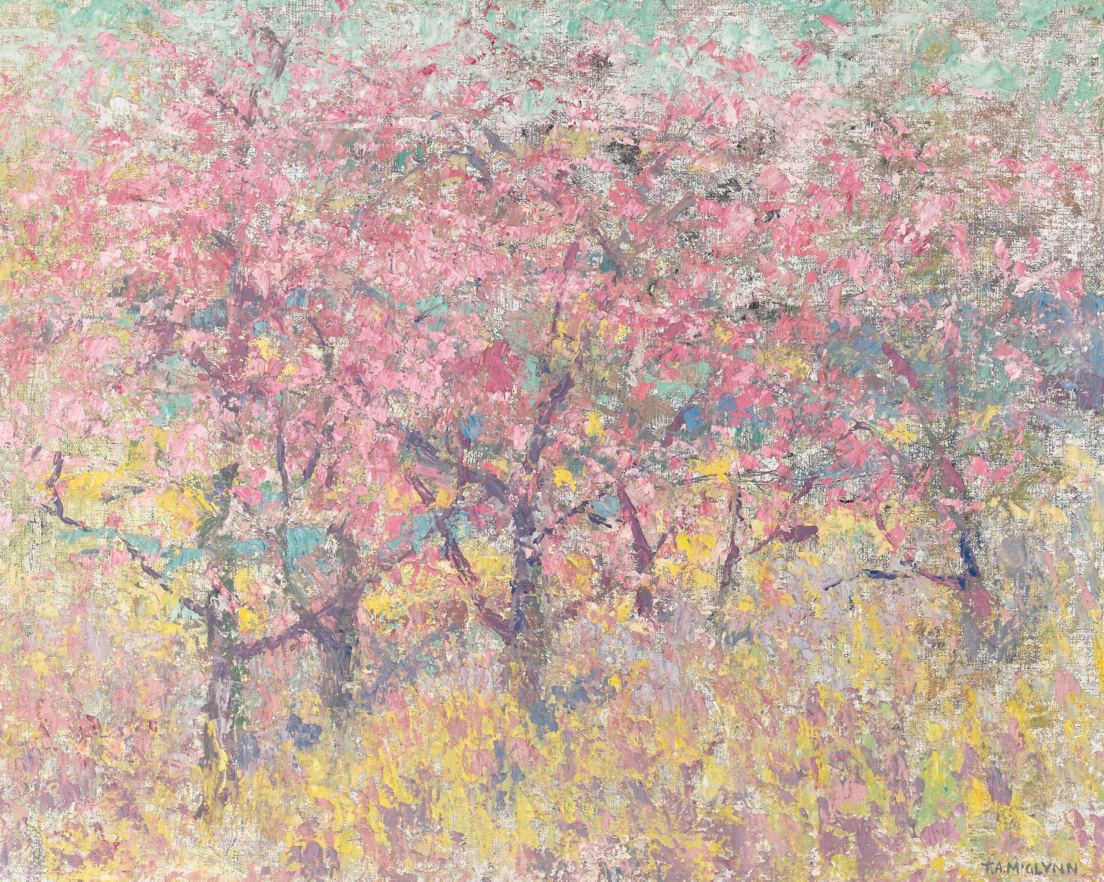 Thomas Arnold McGlynn - Blossom Time 16 x 20 in. framed 23 1/4 x 27 1/4 in.