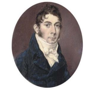Thomas Arrowsmith - A gentleman, in blue coat, white waistcoat and cravat