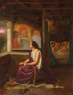 Thomas B. Seddon - Penelope \'Then During the Day She Wove the Large Web, Which at Night She Unravelled\' The Odyssey