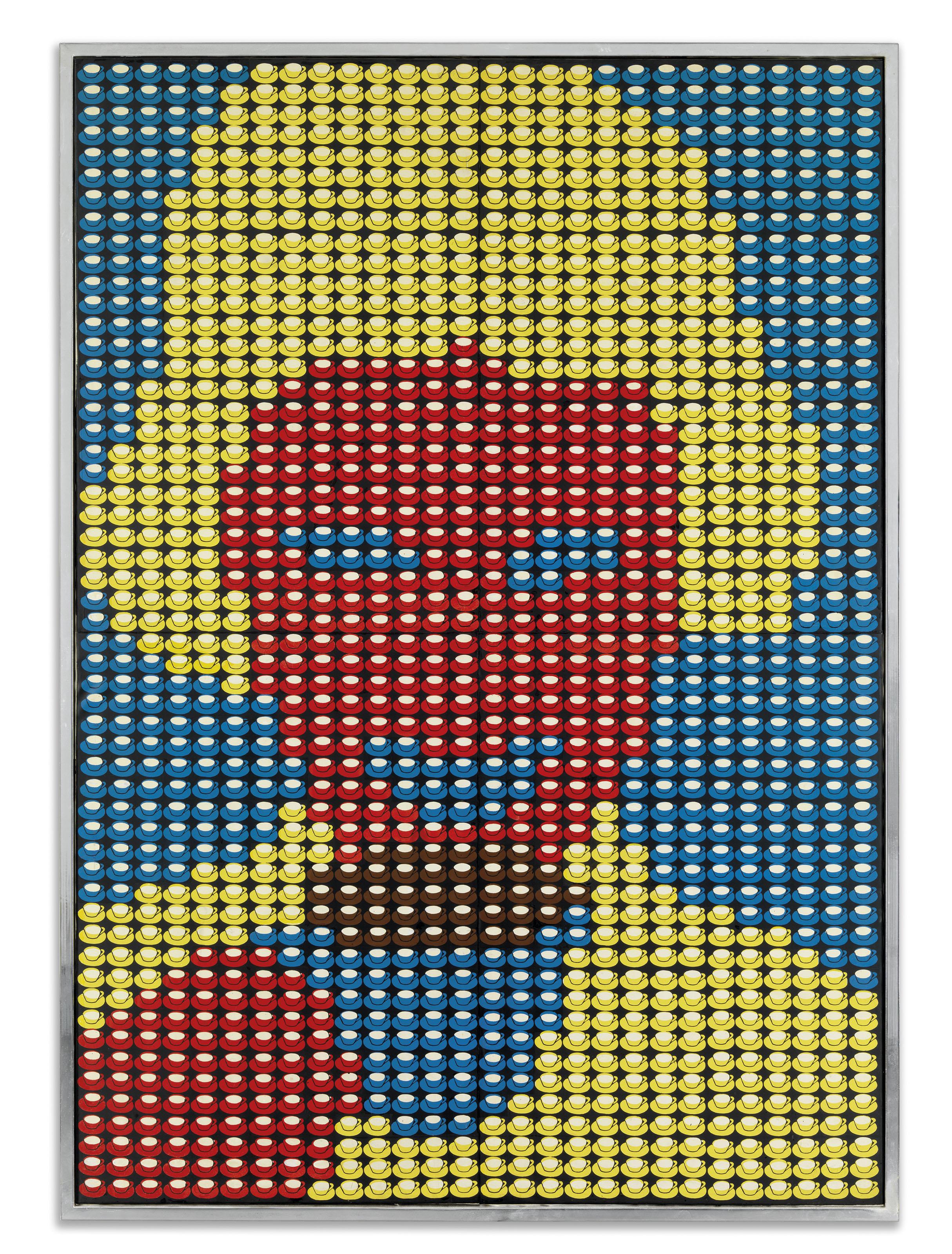 Thomas Bayrle - Tassenfrau (Milchkaffee) (Cup Woman (Milk Coffee))