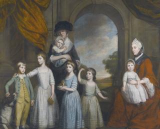 Thomas Beach, R.A. - Portrait Of The Children Of William Craven, 6Th Baron Craven