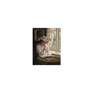 Thomas Benjamin Kennington - Lady Reading By A Window