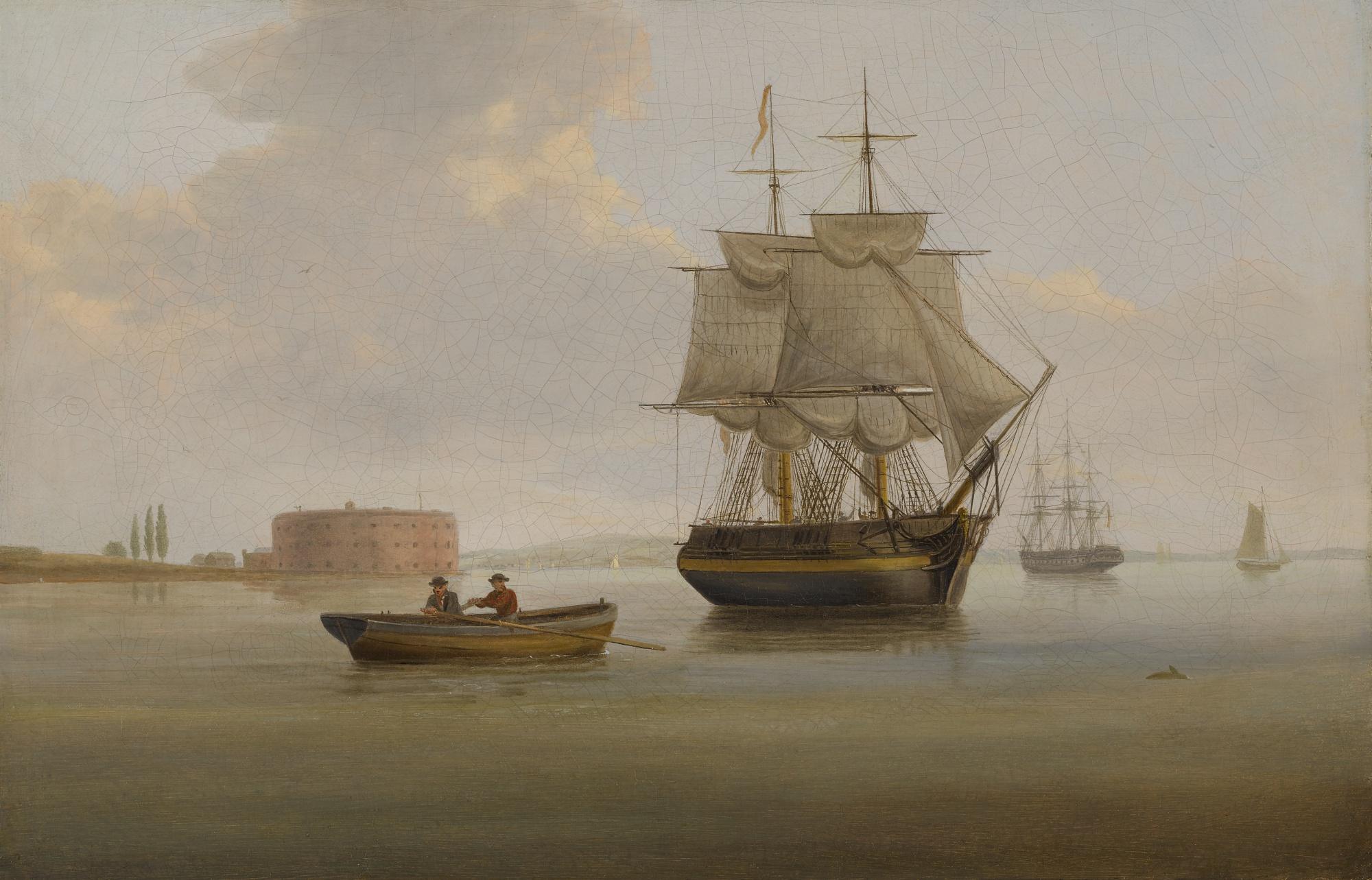 Thomas Birch - Castle William, New York Harbor