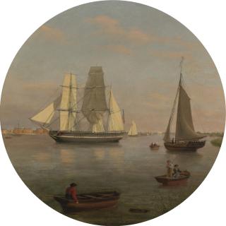 Thomas Birch - View Of Annapolis, Maryland And The School Ship, St. Mary