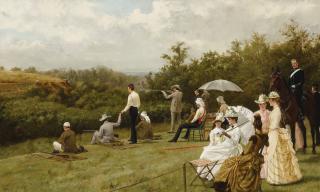 Thomas Blinks - British walter Winans On The Running Deer Range, Wimbledon Common 