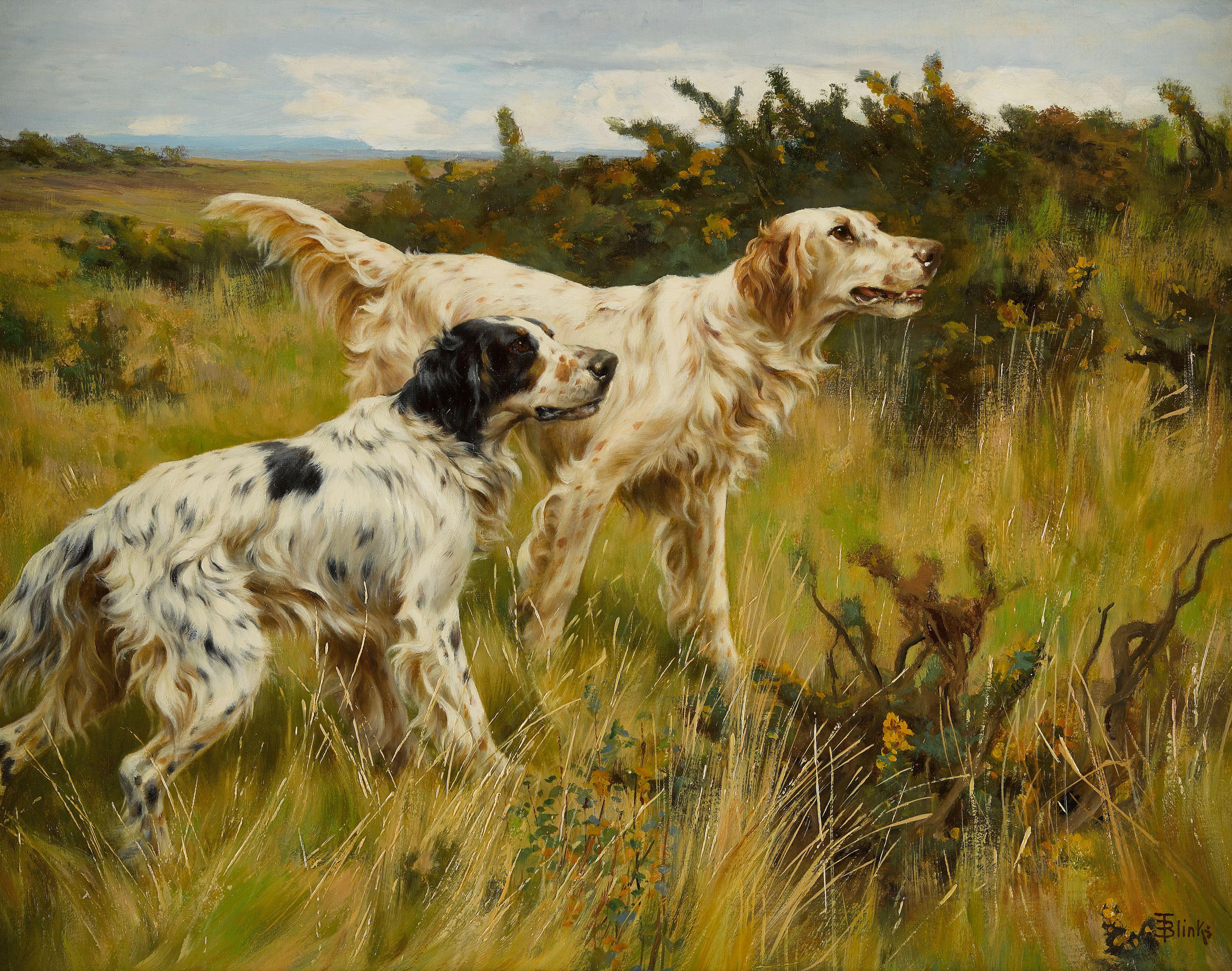 Thomas Blinks - Two English setters