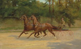 Thomas Blinks - Walter Winans Driving A Carriage