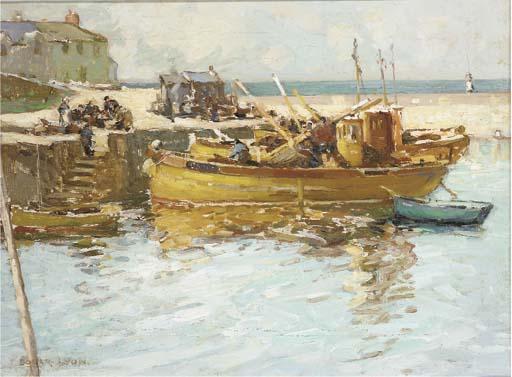 Thomas Bonar Lyon - The Golden Boats, Dunure, Ayrshire