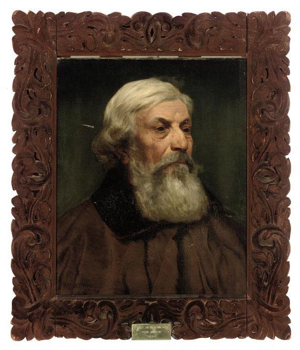 Thomas Bowman Garvie - Portrait of an Italian gentleman, bust-length, in a brown coat