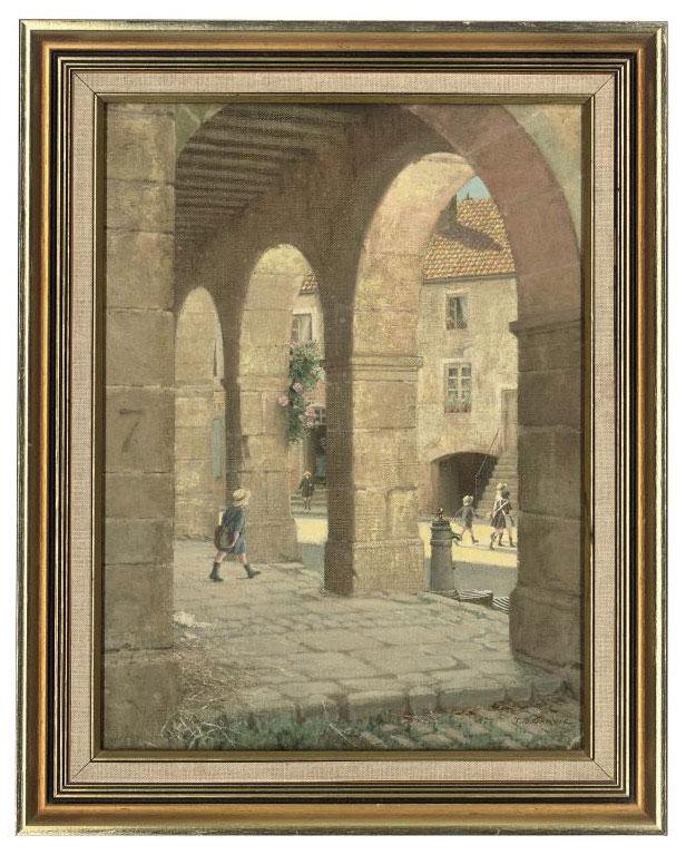 Thomas Bowman Garvie - School time in Noyers, Burgundy, France