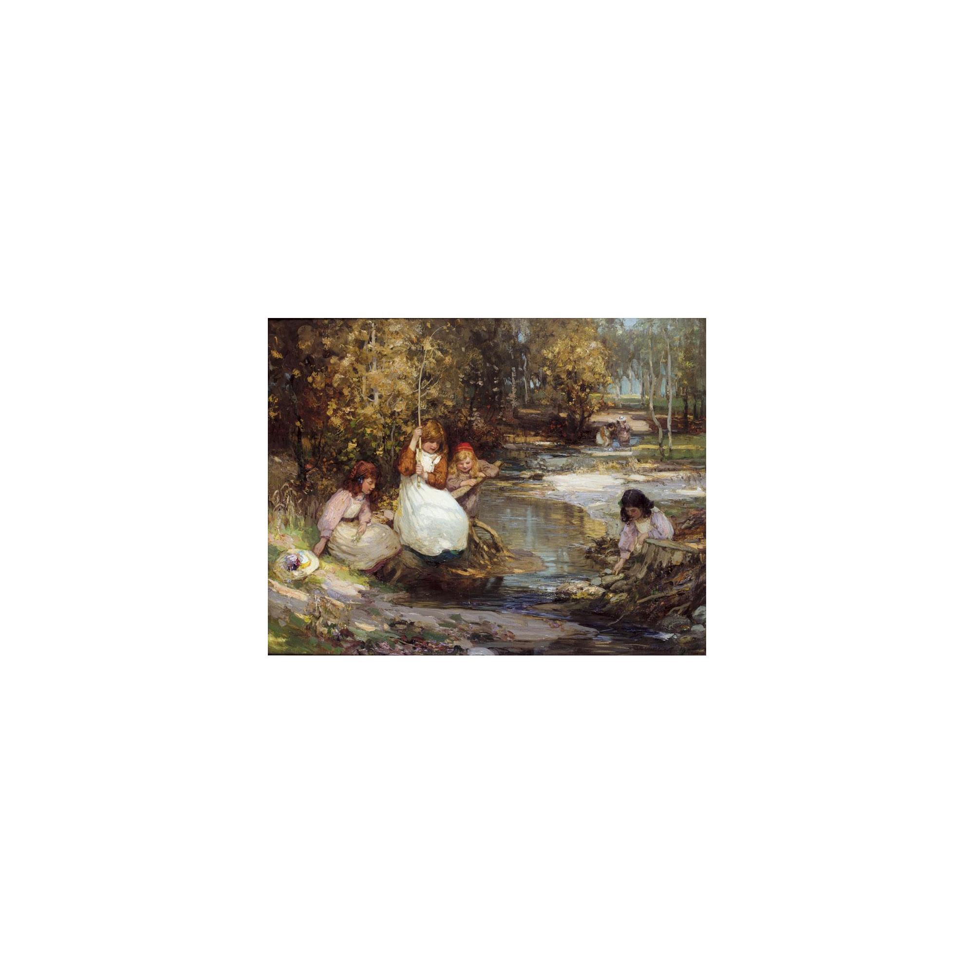 Thomas Bromley Blacklock - Her First Catch