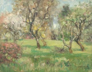 Thomas Bromley Blacklock - Summer orchard