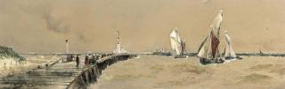 Thomas Bush Hardy, R.B.A. - Boulogne Pier