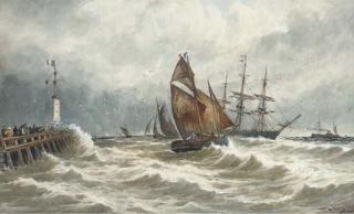 Thomas Bush Hardy, R.B.A. - Calais Pier