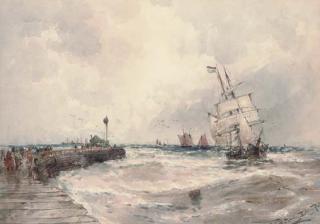 Thomas Bush Hardy, R.B.A. - Entering Port