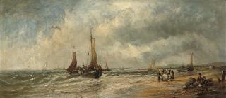 Thomas Bush Hardy, R.B.A. - The return of the fishing fleet