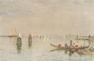 Thomas Bush Hardy - Fishermen on the lagoon, Venice
