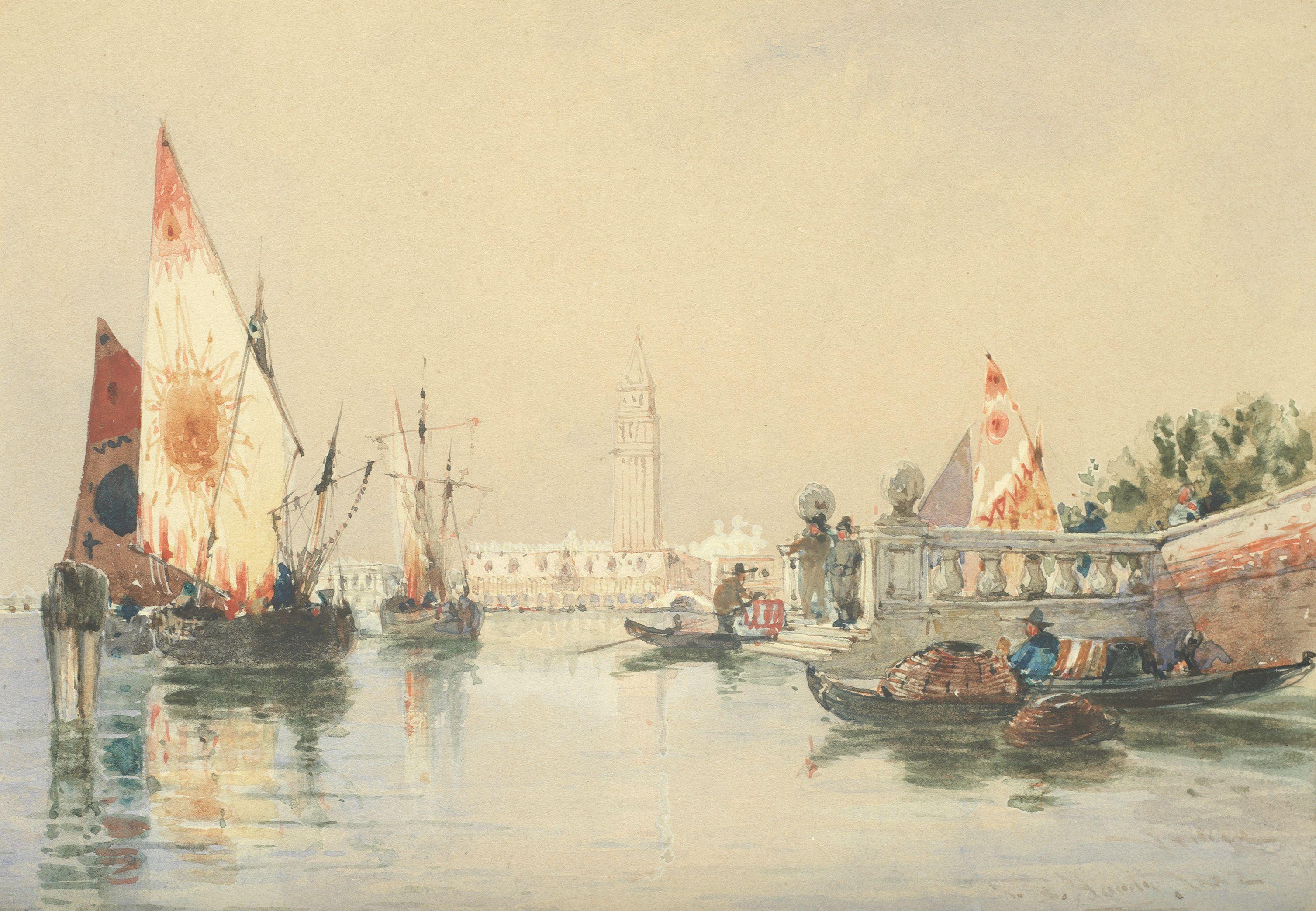 Thomas Bush Hardy - Venetian scenes, a pair